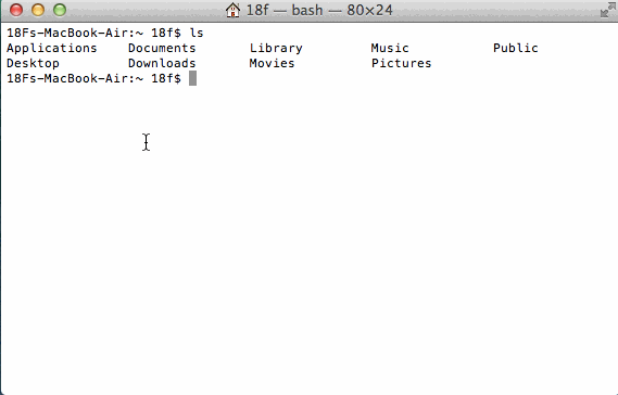 Screenshot: typing in mkdir code